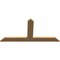 Ekena Millwork Portland Timber Gable Bracket, Western Red Cedar, 60"W x 30"H x 1 1/2"D x 5 1/2"F, 12/12 Pitch GBW060X30X0206POR00SWR - alternate 4